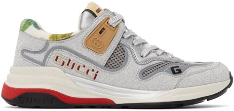 gucci silver sparkling ultrapace sneakers|Gucci high top sneakers sale.